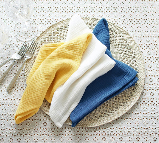 Gauze Organic Cotton Napkin Sets