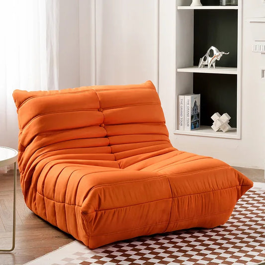 Fireside Chair - Suede Orange