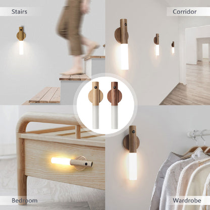 Rechargeable Magnetic Wooden Light