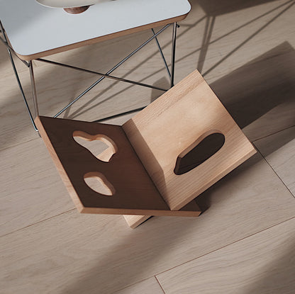 Sculpture Wooden Magazine Rack