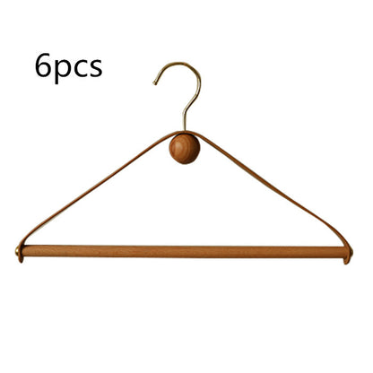 Nordic Creative Solid Wood Household Seamless Hanger