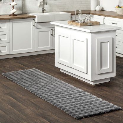 Plush Cloud Washable Area Rug - Dark Grey