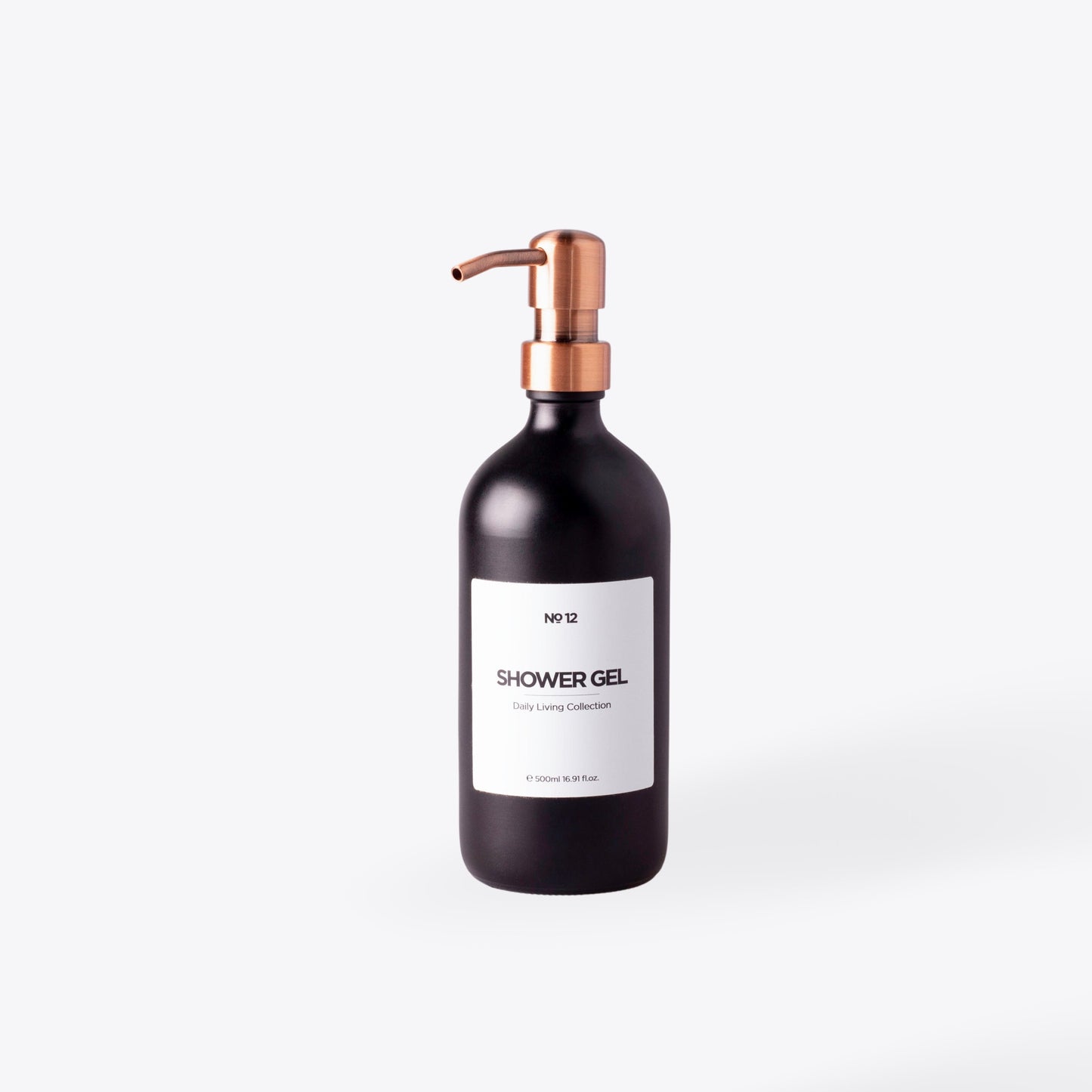 Rose Gold Holder with Matte Black Soap Dispensers (Full Set)