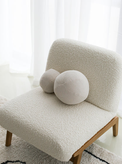 Corduroy Ball Pillow - Cream