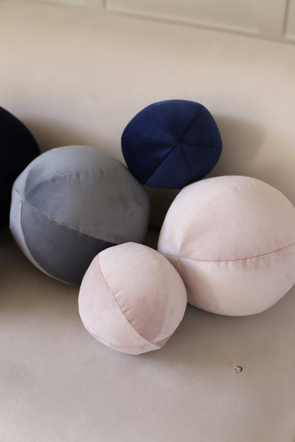 Velvet Ball Pillow - Powder Pink