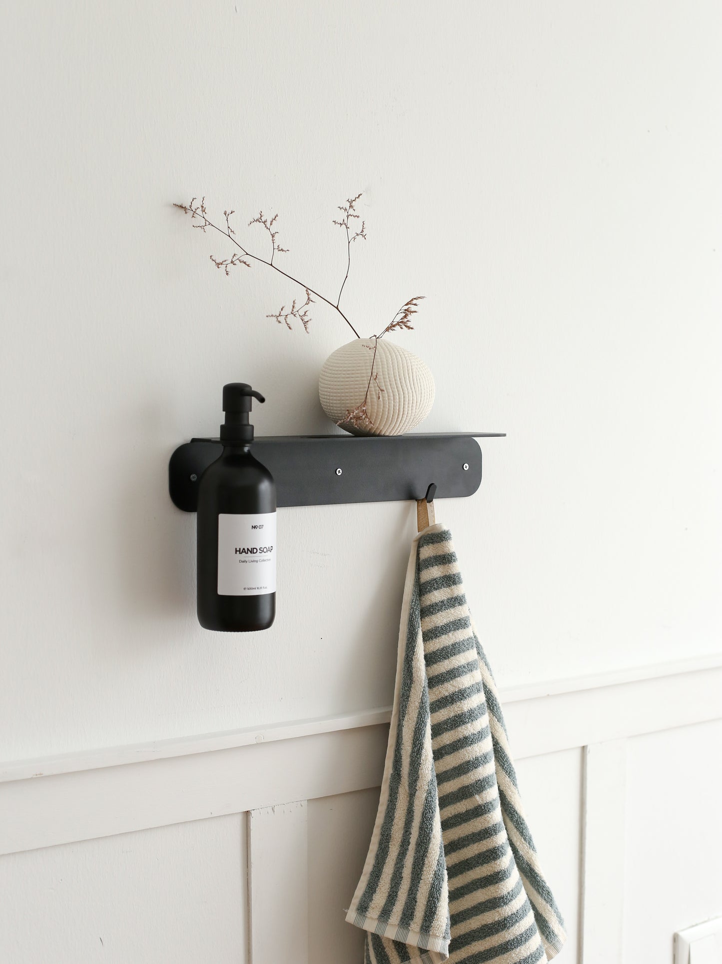 Floating Shelf with Hook - Double