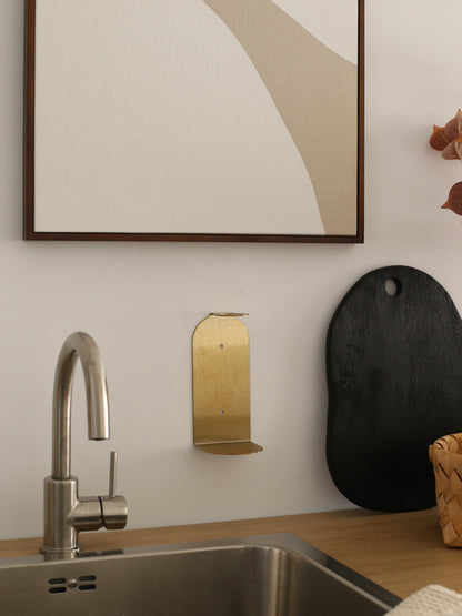 Gold Holder with Matte Black Soap Dispensers (Full Set)