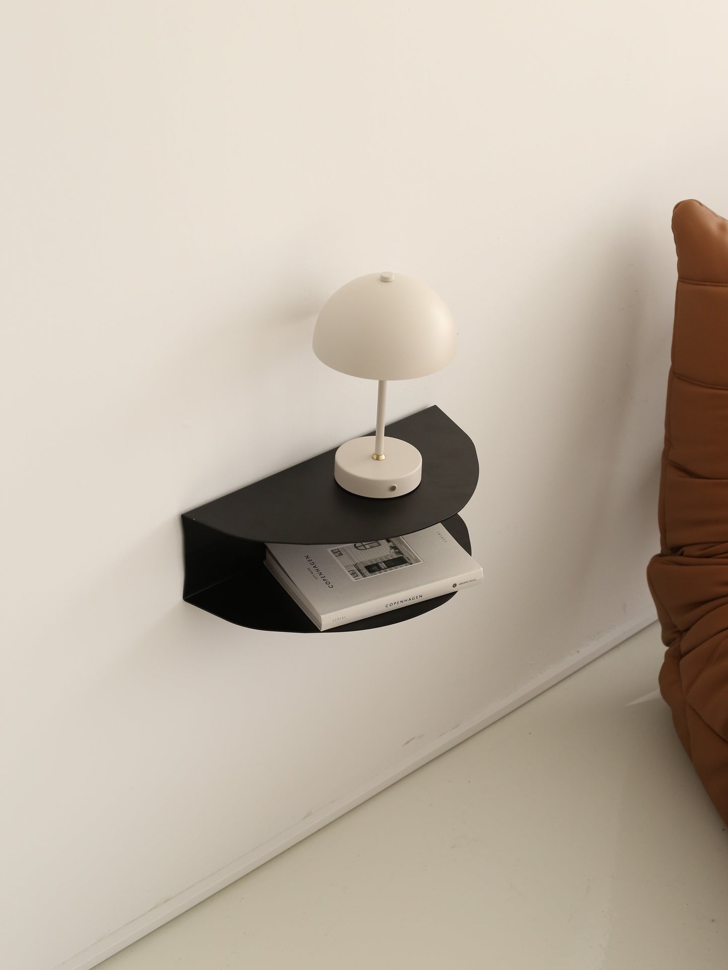 Abstract Shaped Nightstand - Black