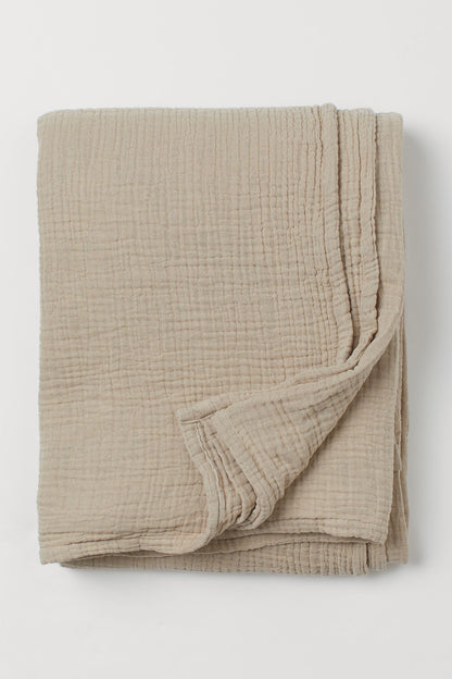 Muslin Gauze Throw Blanket - White