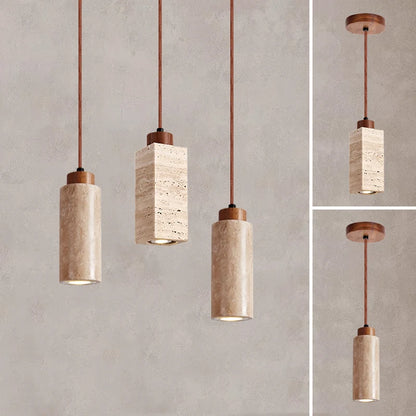 Travertine Pendant Light