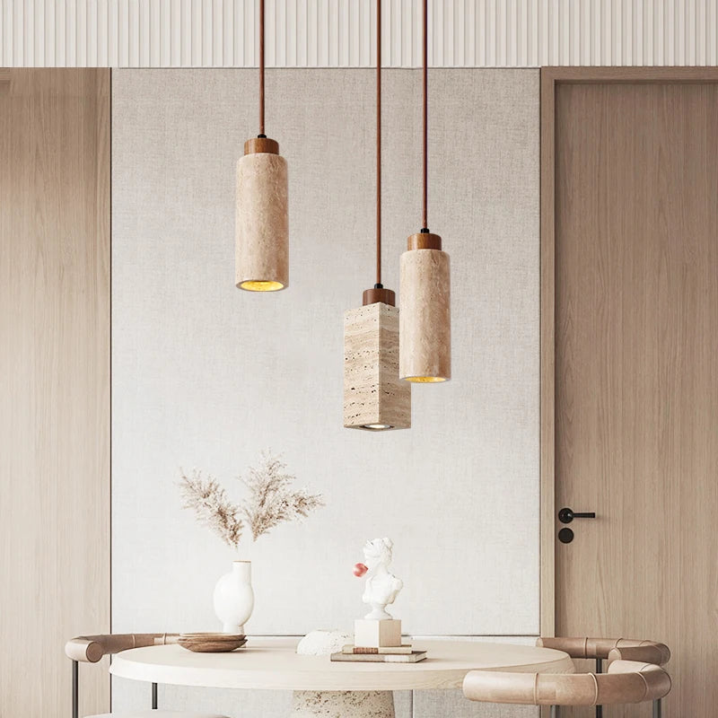 Travertine Pendant Light