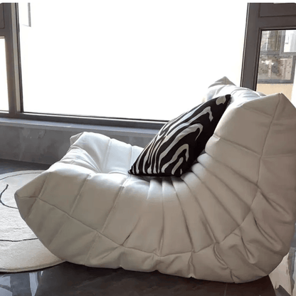 Fireside Lounge Chair - White Vegan Leather