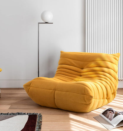 Fireside Lounge Chair - Suede Yellow