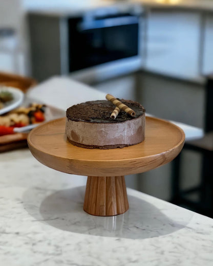 Wooden Cake Stand, Wedding Serving Cake Stand - Natural